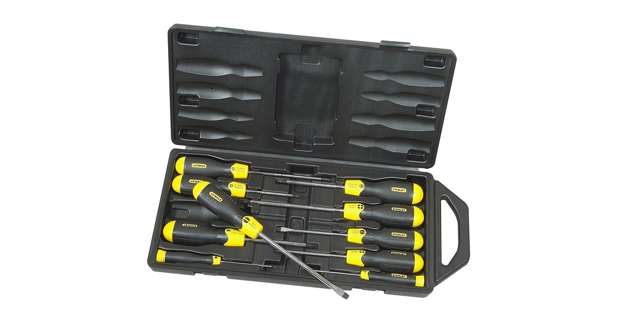 StanleyCushionGrip Schroevendraaierset 10-delig (St/Pz)  (10-delig)