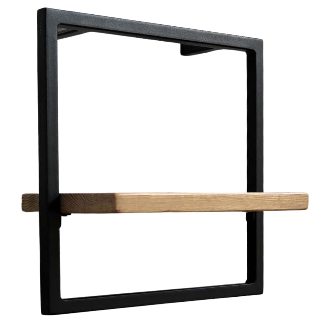 holz4home Wandregal 30 x 30 cm Eiche geölt