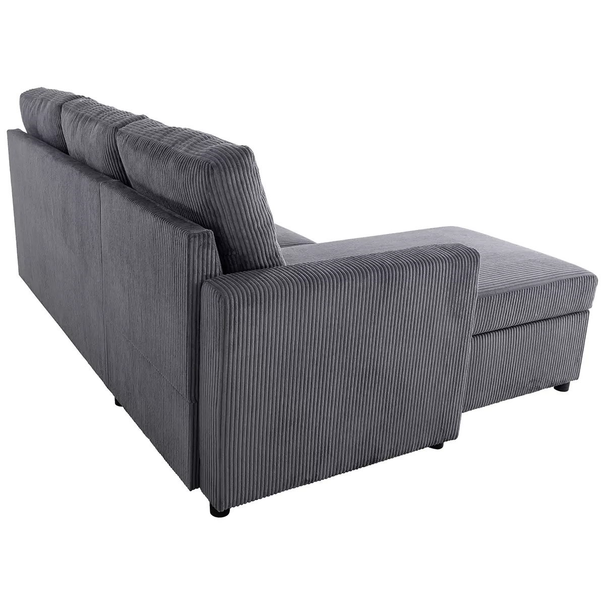 Ecksofa Paris Best Price 187 x 132 Anthrazit