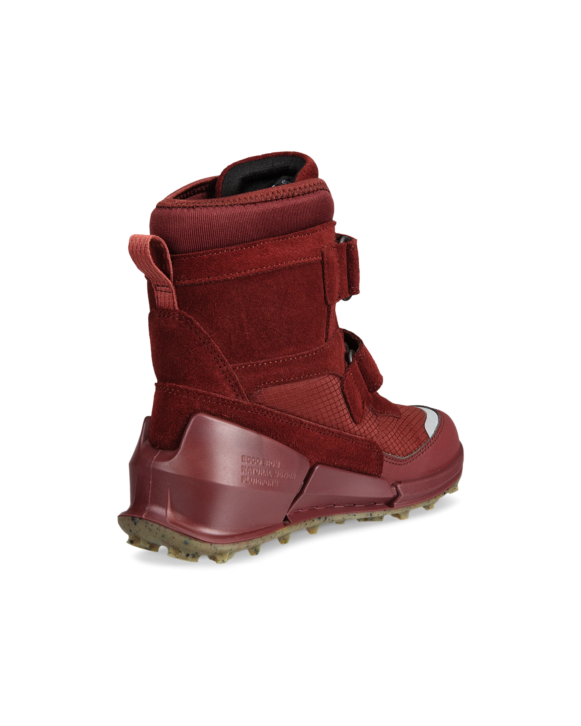 ECCO BIOM K2 Kinder Winterstiefel aus Veloursleder mit Gore-Tex Rot