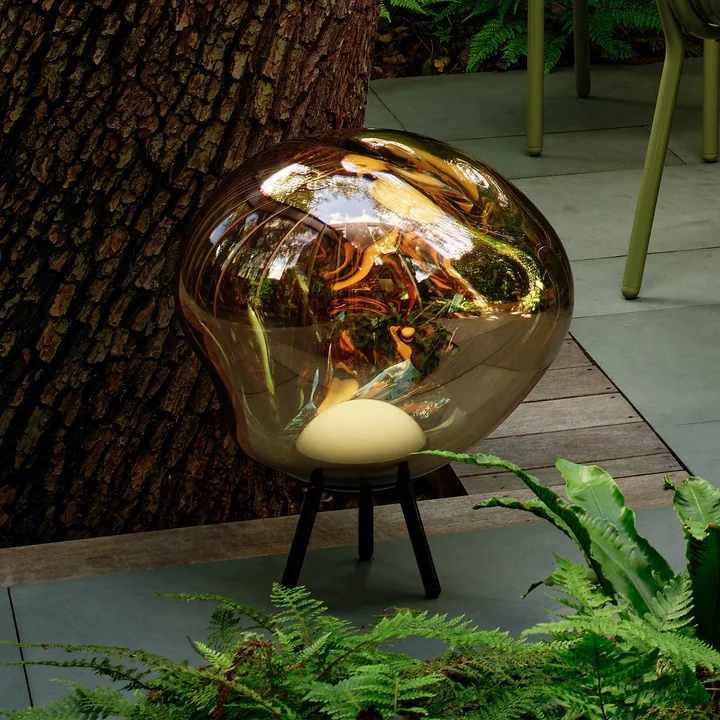 Tom Dixon - Melt LED Bodenleuchte / Hängeleuchte mit Akku, schwarz / silber