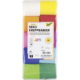Banderolle de papier crépon, (l)50 mm x (L)10 m