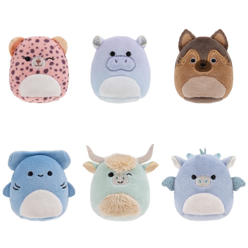Squishville von Original Squishmallows Varsity Squad Plüschtier-6er-Pack