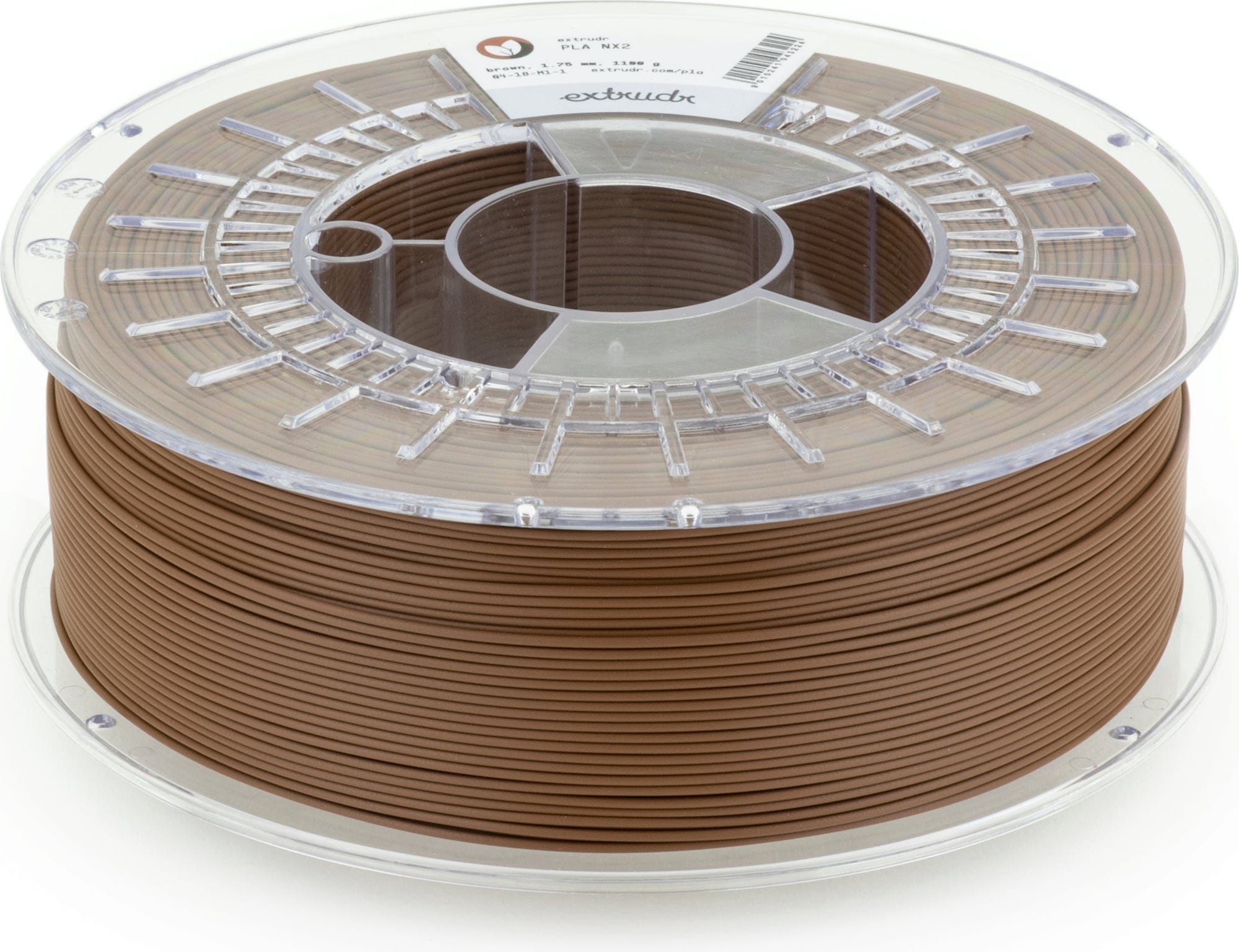 Extrudr  PLA NX2 Matt Braun, 1,75 mm / 1000 g    Next Evolution PLA in Braun