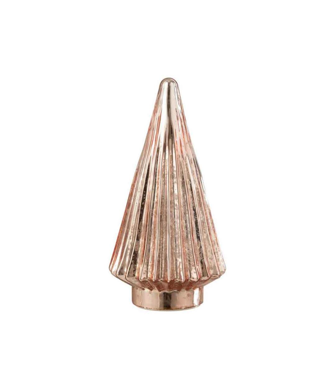 Paris Prix - Sapin De Noël En Verre led 24cm Rose