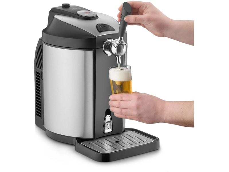 Caso Bierkühler BeerMaster Schwarz/Silber Bierkühler mit Zapfhahn