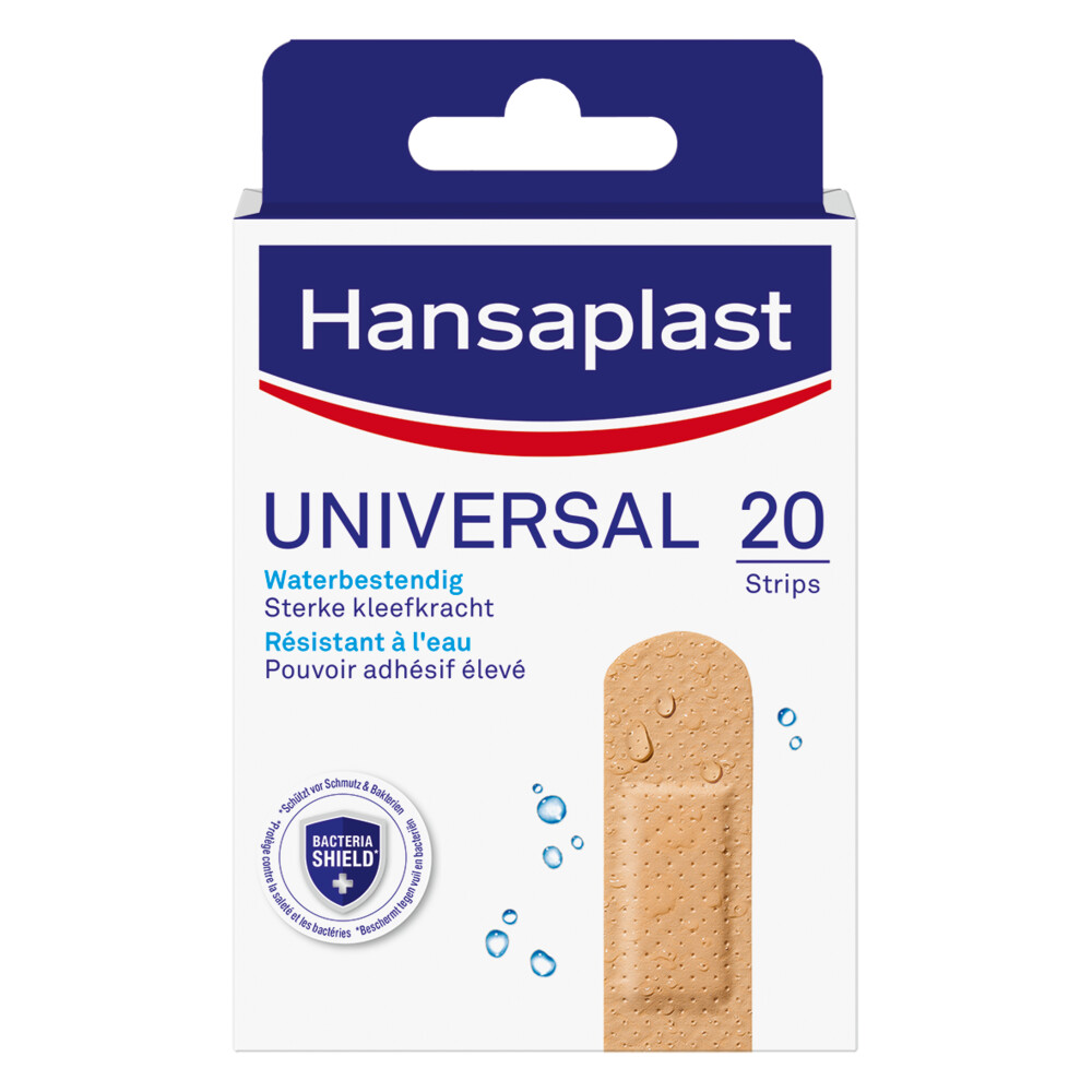 2x Hansaplast Universal Strips20 stuks