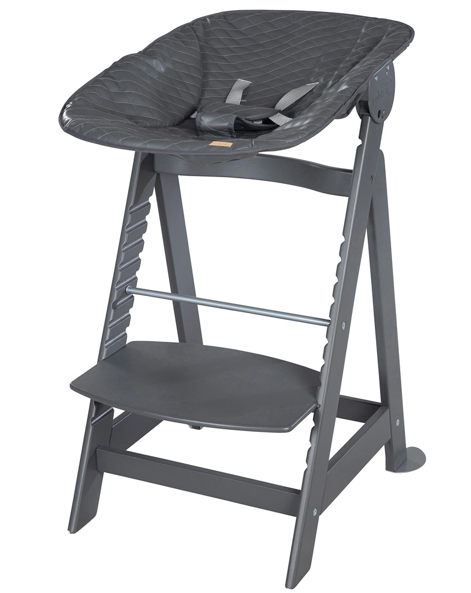 Treppenhochstuhl LUXE 2in1 anthrazit (Farbe: graphite)