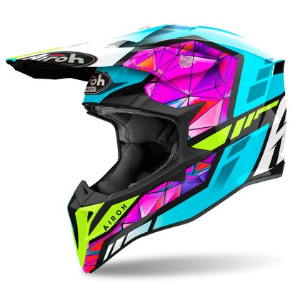 Casque cross Airoh WRAAAP - DIAMOND 2024 - Multicolore