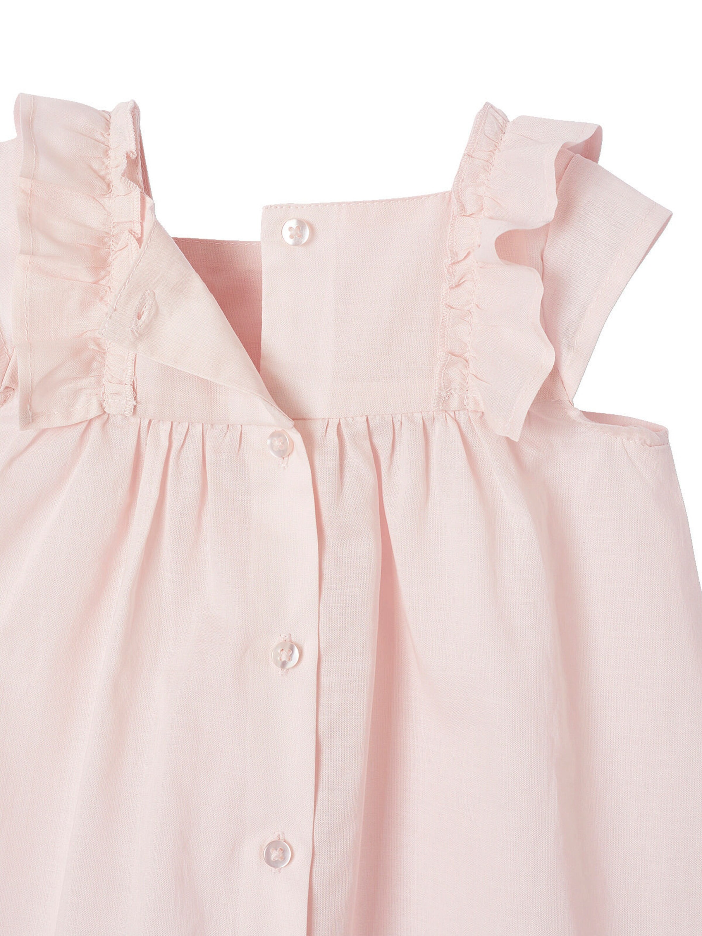 Vertbaudet Mädchen Baby Geschenk-Set: Kleid & Sonnenhut hellrosa