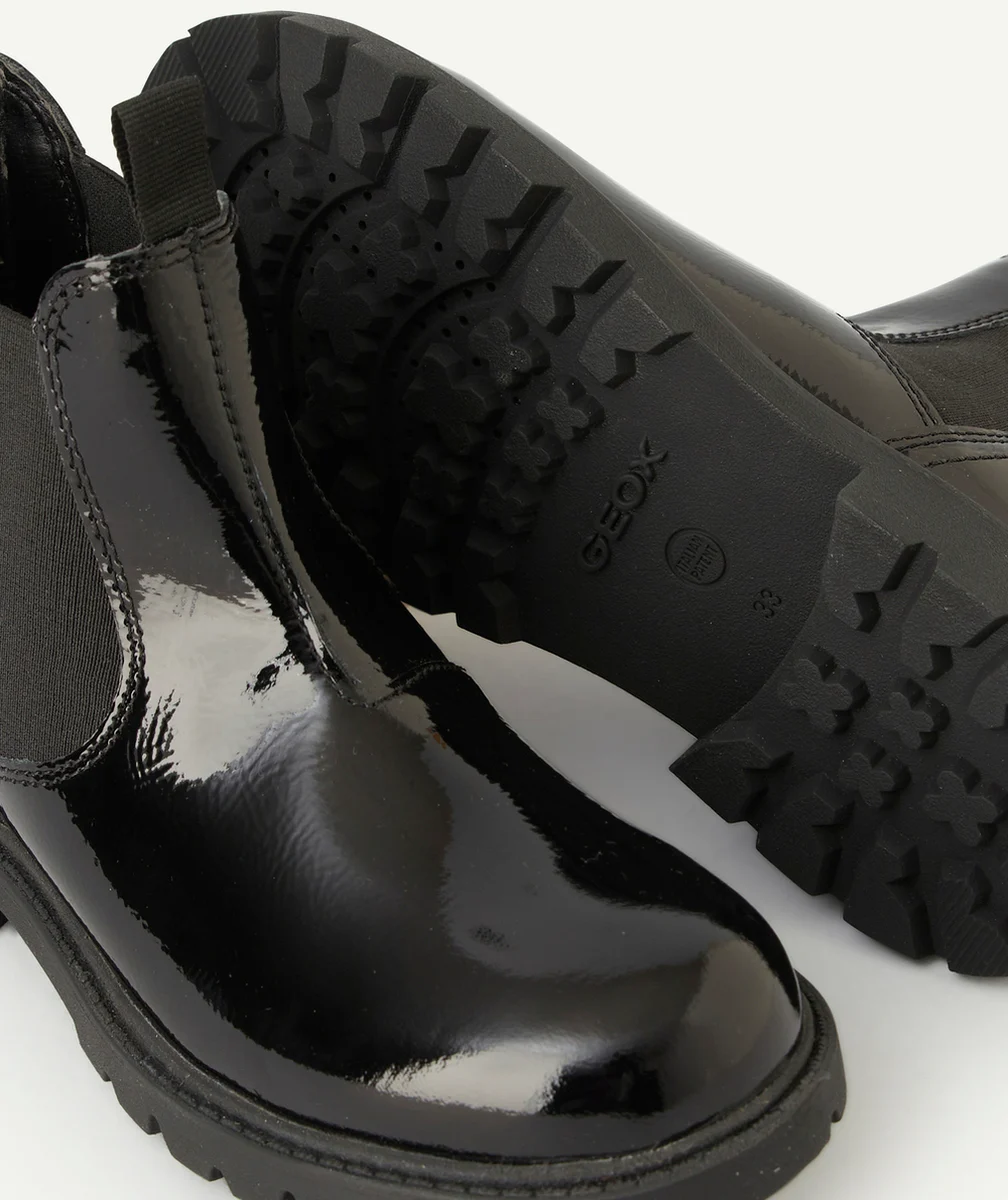 GEOXBOTTINES SHAYLAX FILLES EN CUIR VERNIS