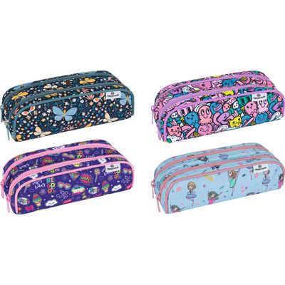 Trousse Motif - 2 compartiments - différents modèles disponibles - Oberthur