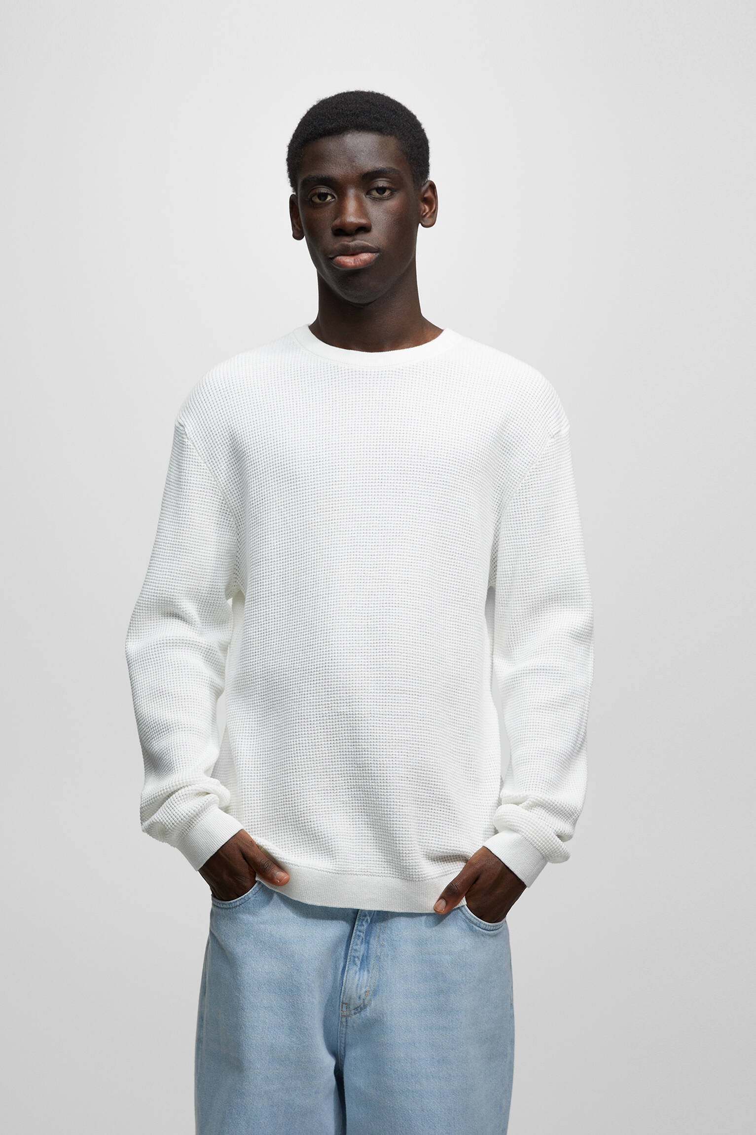 JERSEY WAFFLE - OFF WHITE