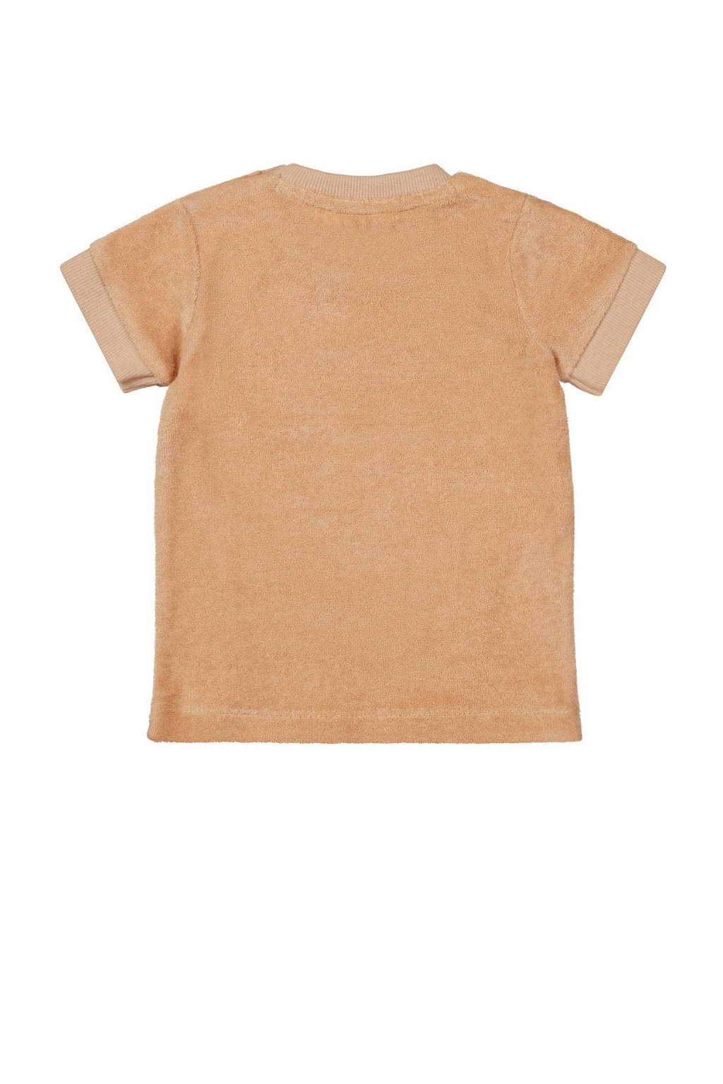 Dirkje T-shirt T-shirt ss met printopdruk zand