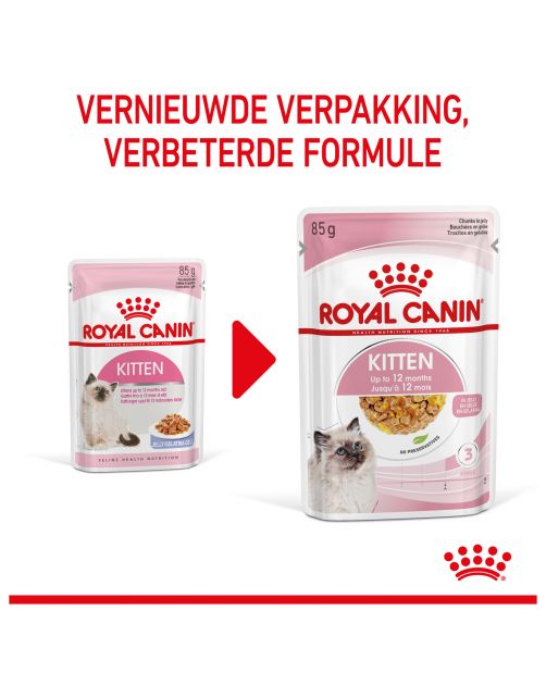 Royal Canin Kitten In Jelly - Kitten-Kattenvoer - 85 g Natvoer