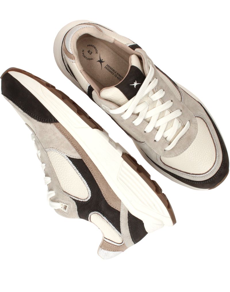 Xsensible Manhattan Stretchwalker Sneakers Grijs Heren