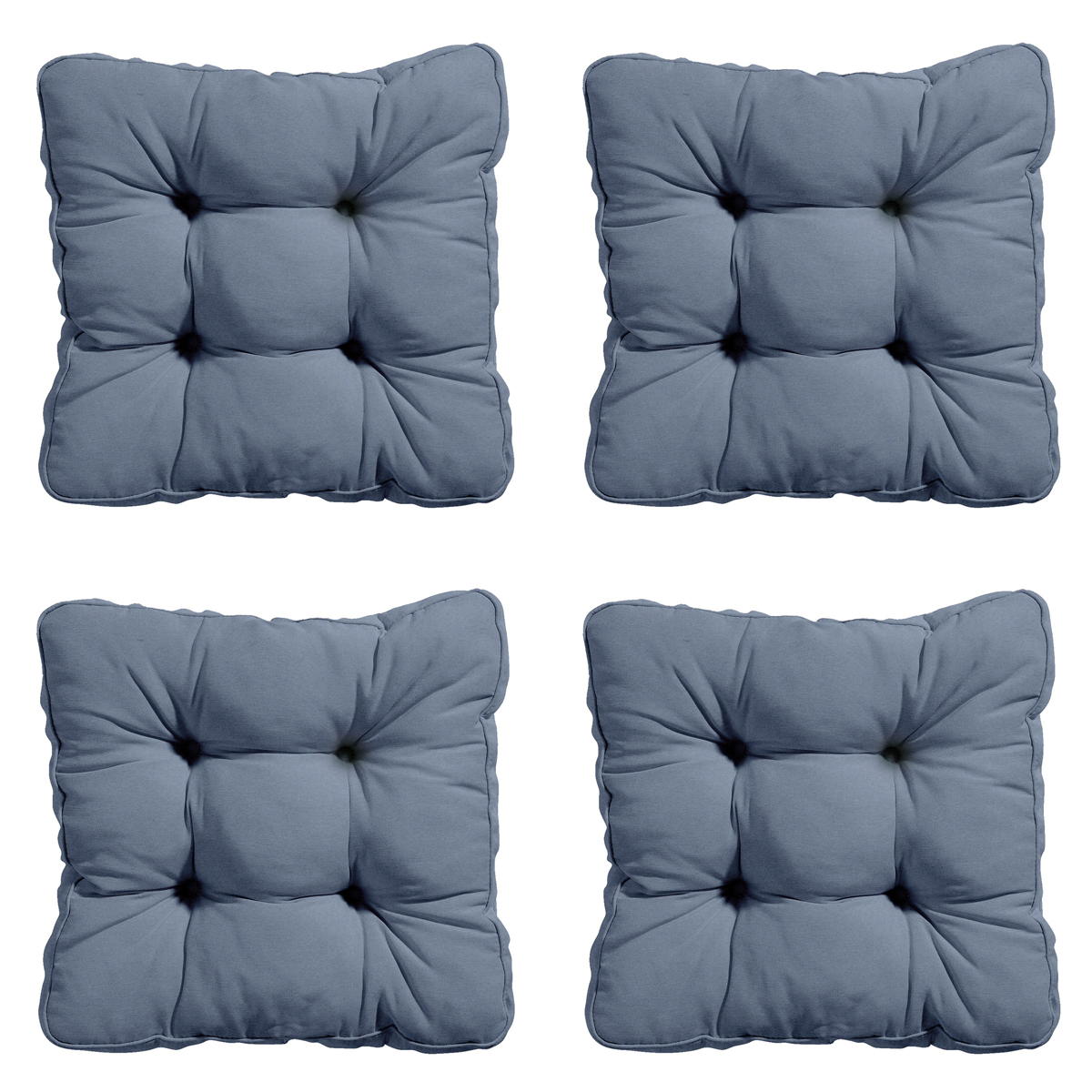 Madison Panama safier blue Zitkussen - Set van 4