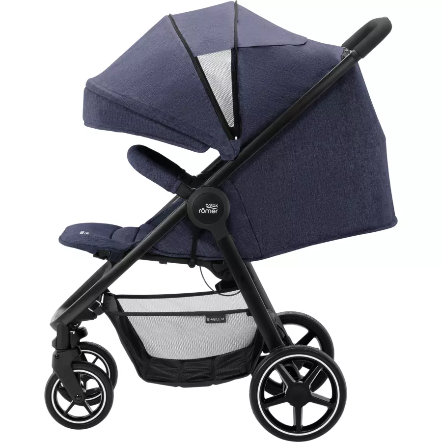 Britax Römer Buggy B-Agile M Navy Ink inklusive Babyschale Baby-Safe Core i-Size Space Black plus Basisstation Core und Adapter