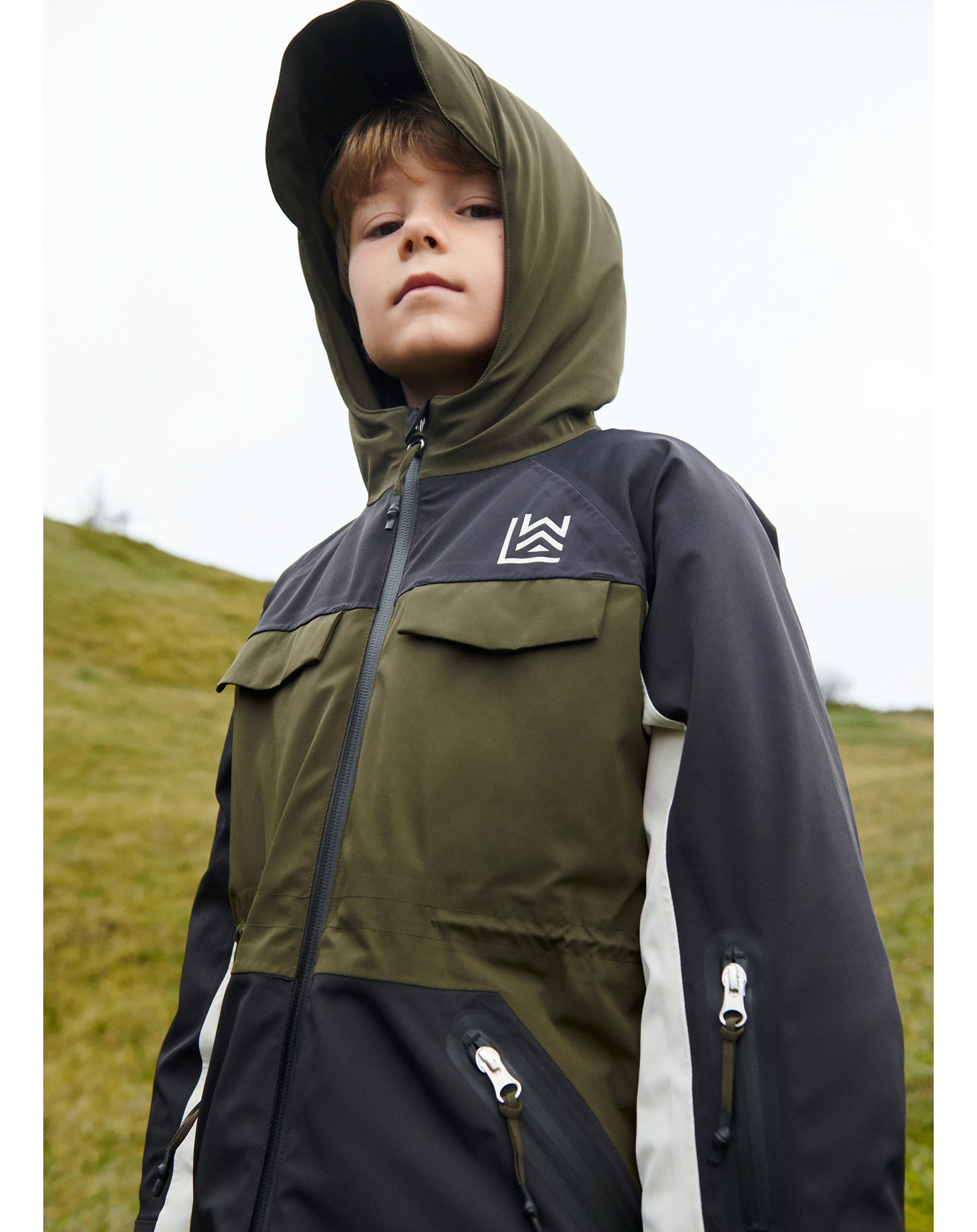 Schneejacke KALLE in black panther