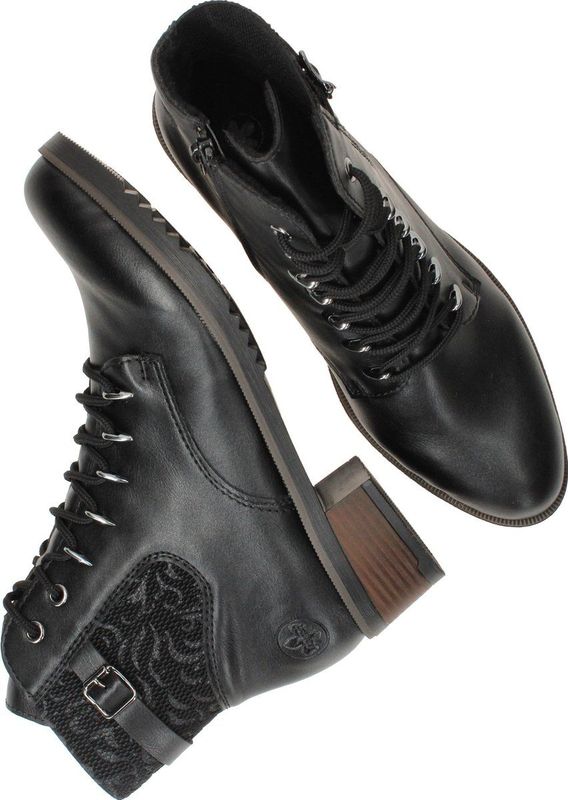 Rieker Veterboots - Dames - Zwart