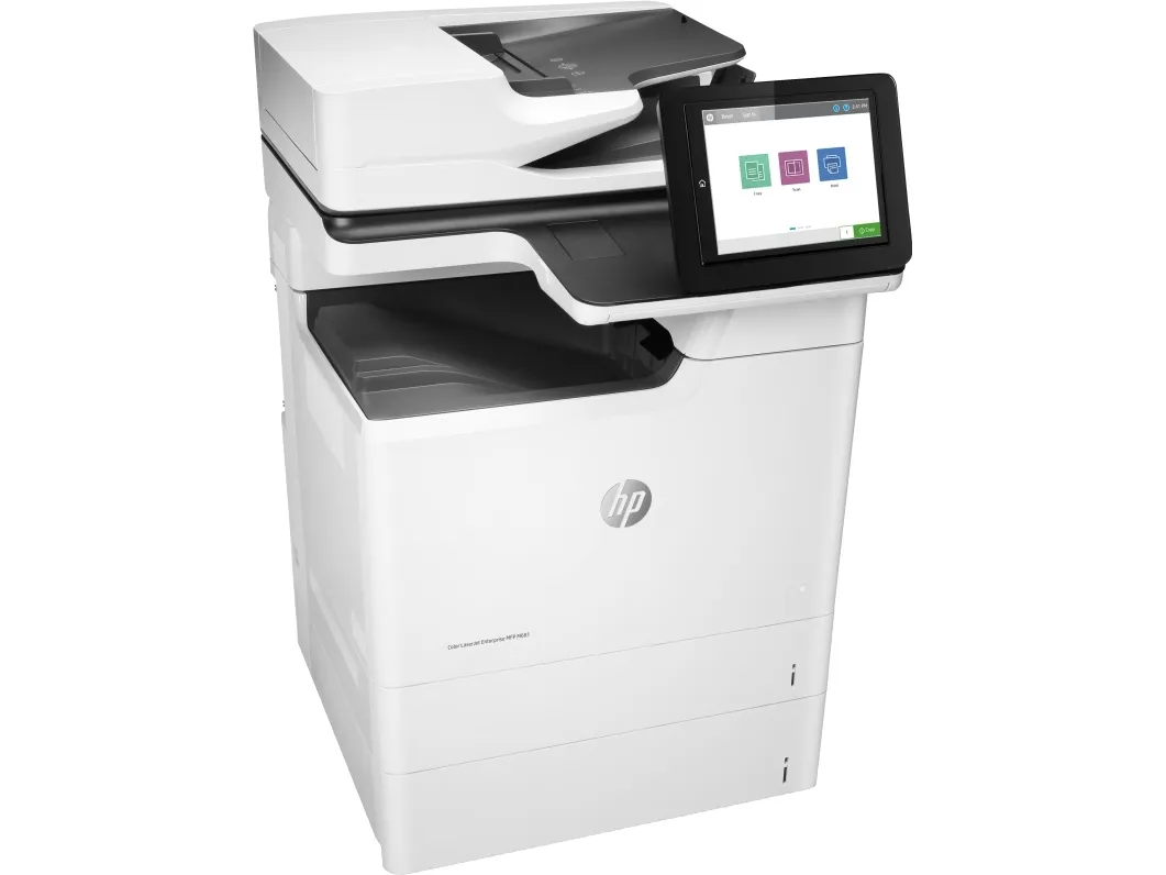 HP Color LaserJet Enterprise MFP M681dh - Multifunktionsprinter - farve - laser - 215.9 x 863.6 mm (original) - A4/Legal (medie) - op til 47 spm (kopiering) - op til 47 spm (udskriver) - 650 ark - USB 2.0, Gigabit LAN, USB 2.0 vært