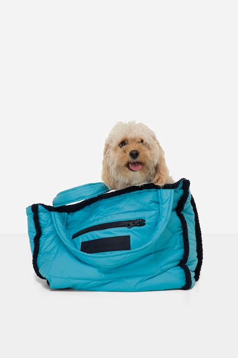 Wende-Shopper, glatte Stepp-Seite/Webpelz-Seite