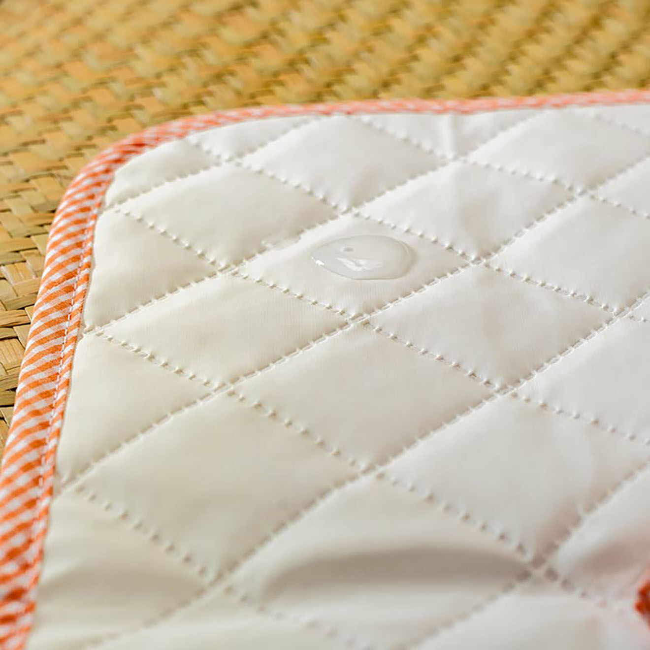 Papate Tapis à Langer Nomade en Coton Bio vichy - 65x42 cm