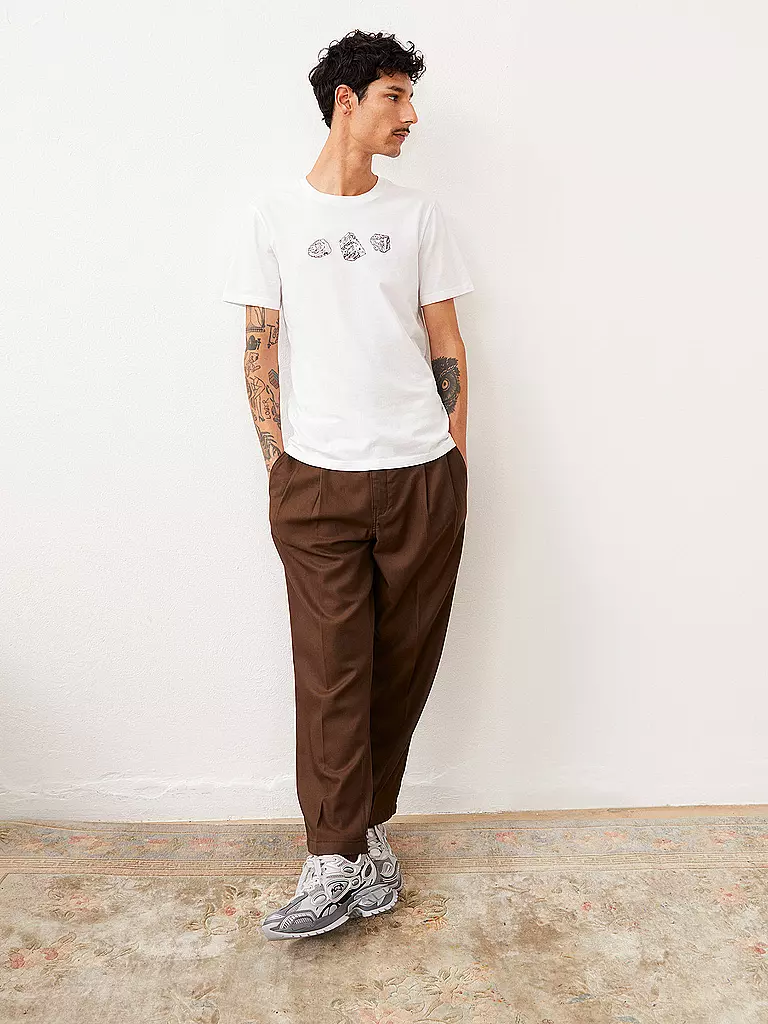 ARMEDANGELS T-Shirt JAAMES TRIPPLE weiss
