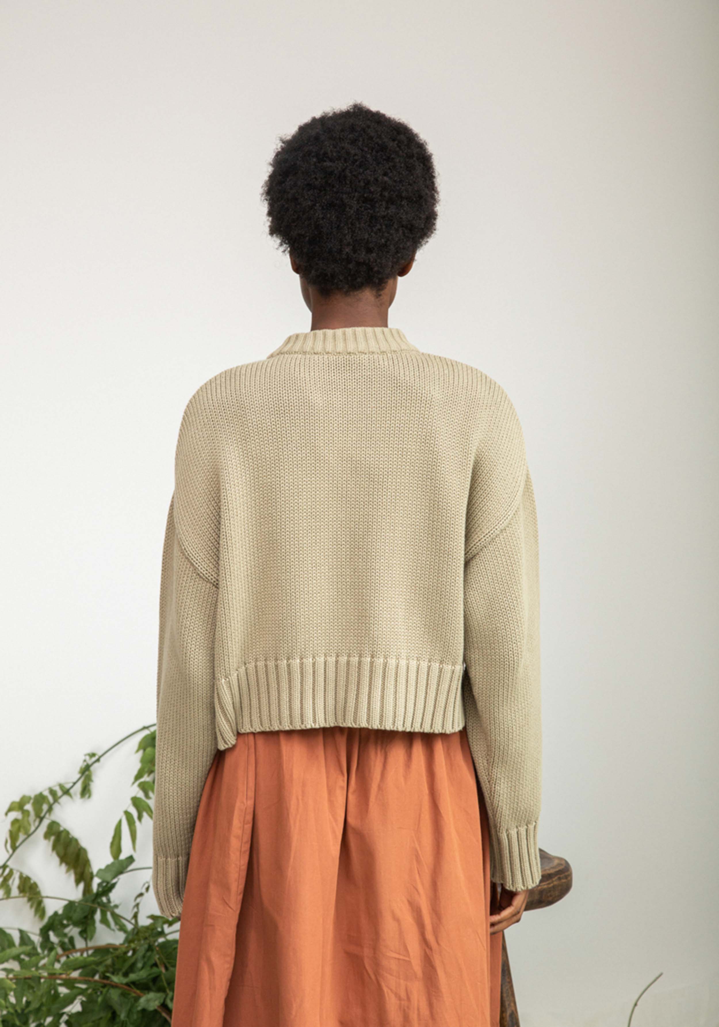 Beaumont Organic Cardigan Sugi Taupe
