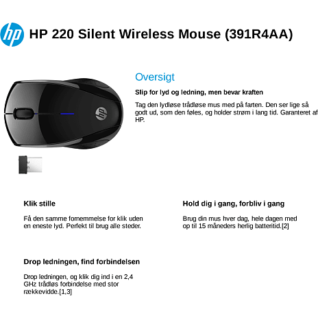 HP 220 Silent trådløs mus