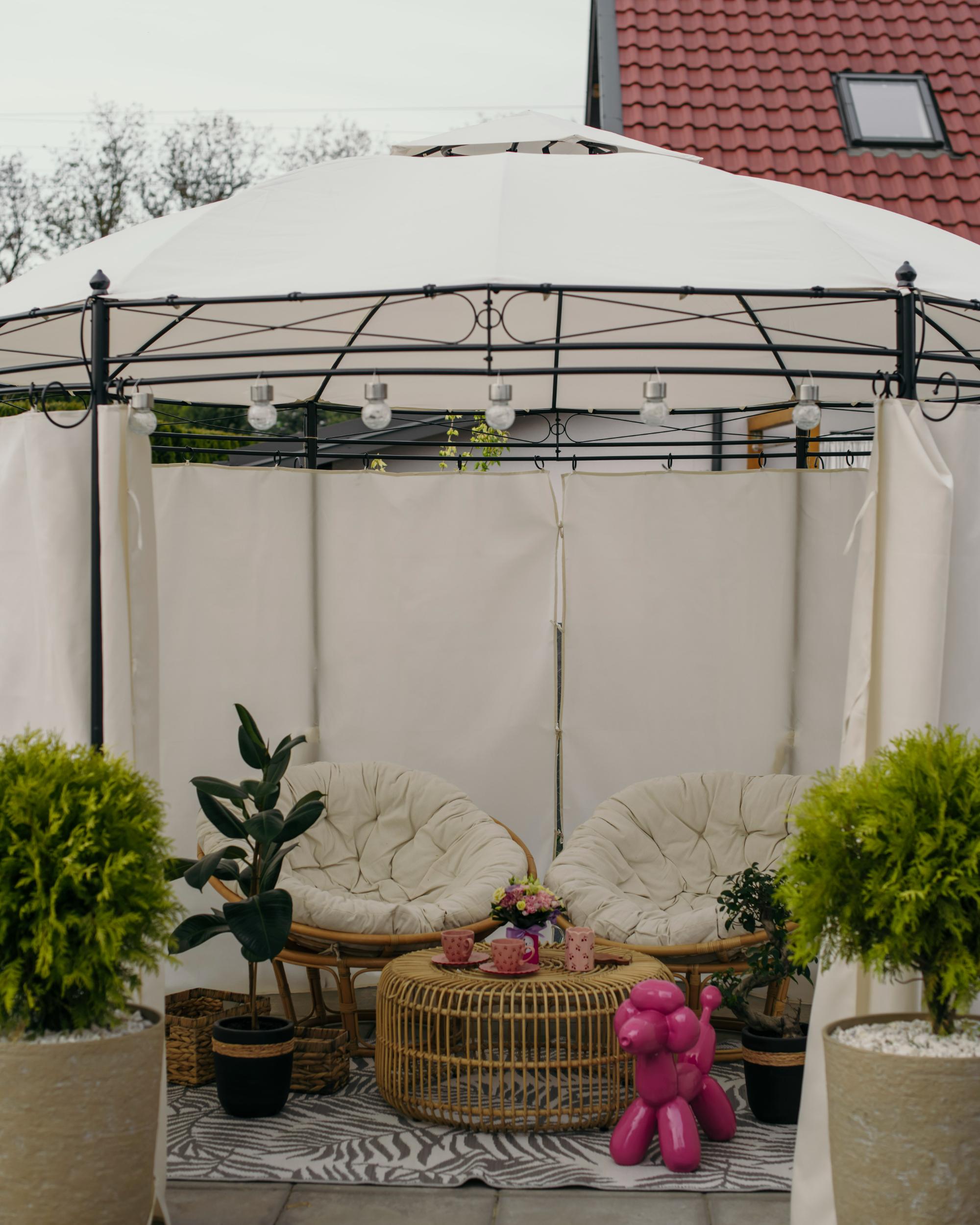 Paviljoen SAFARA Metaal 368 cm 368 cm Beige