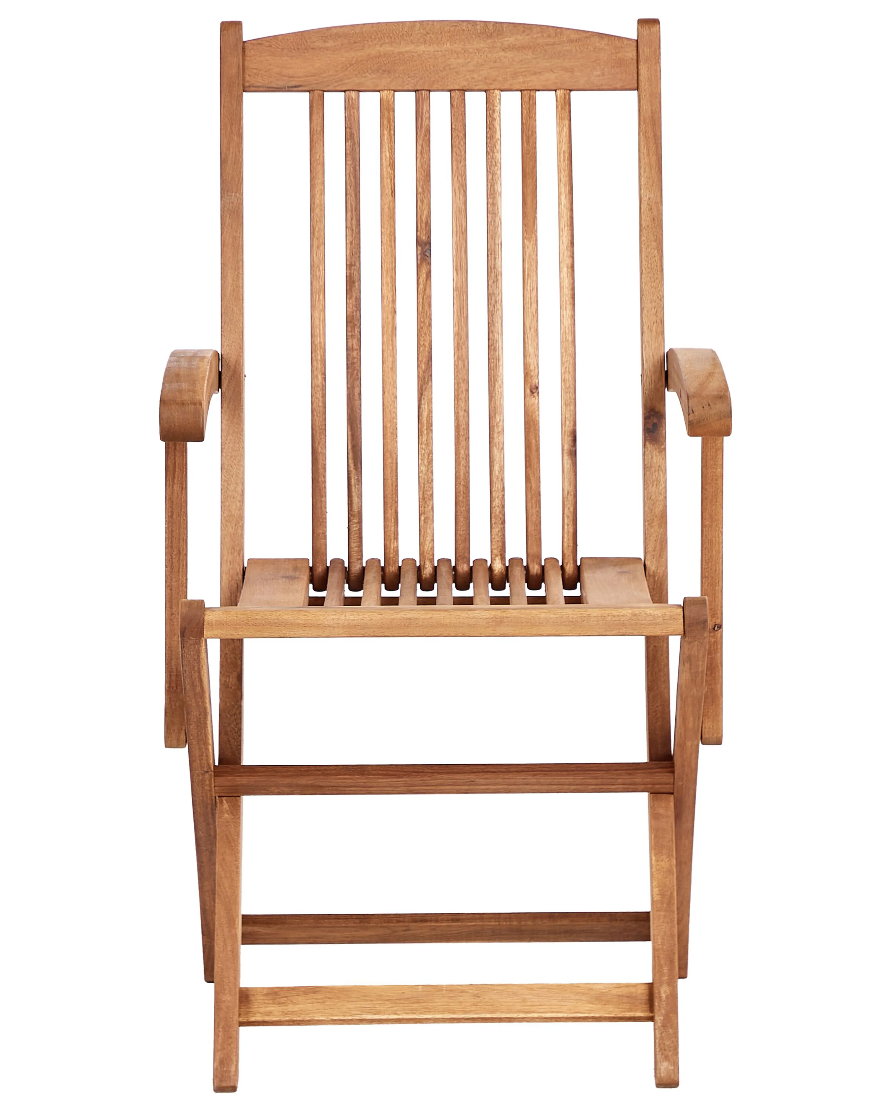 Set van 2 stoelen met zitkussen MAUI PREMIUM Acaciahout Lichtbeige