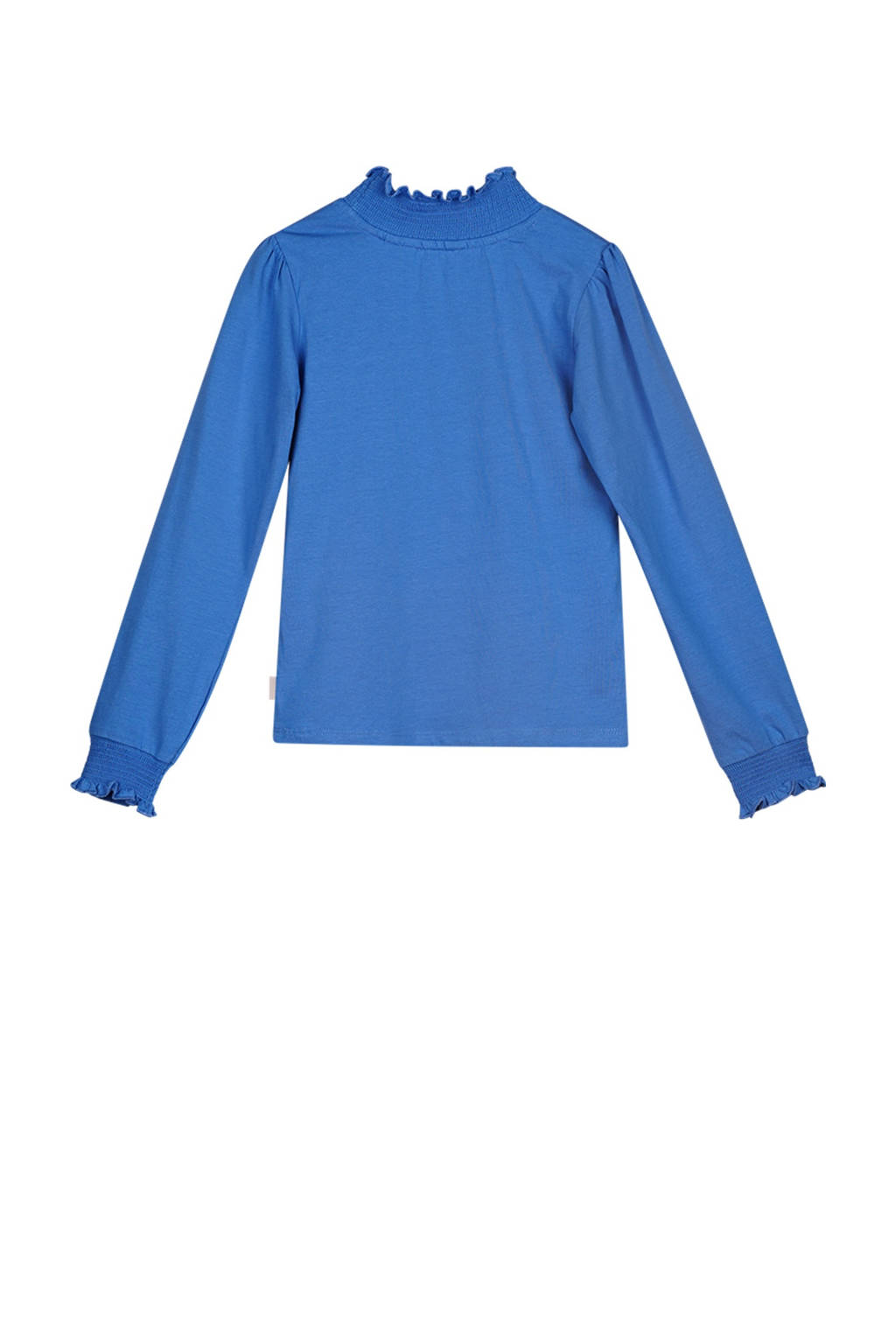 Moodstreet longsleeve Laure met printopdruk helderblauw