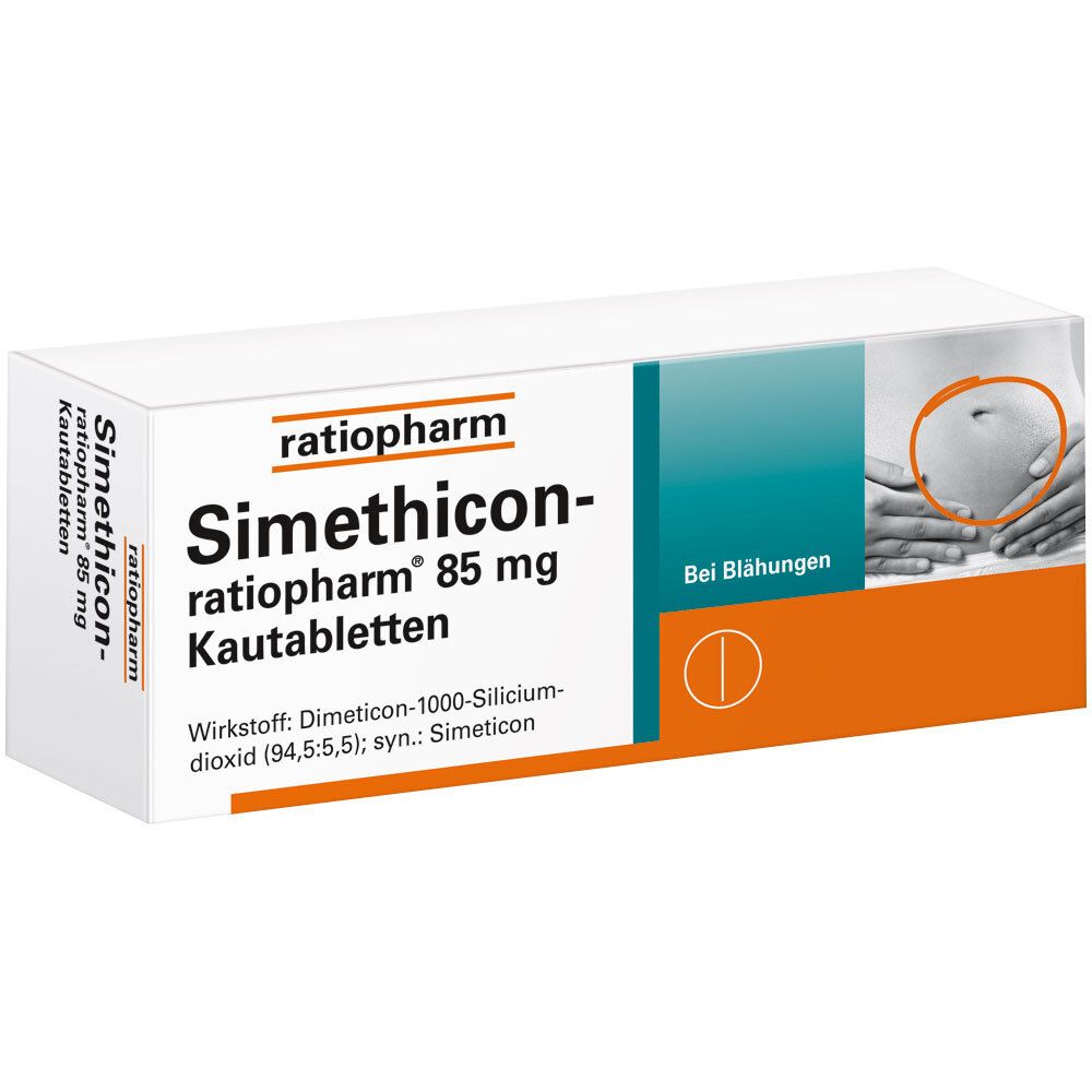 Simethicon-ratiopharm® 85 mg Kautabletten