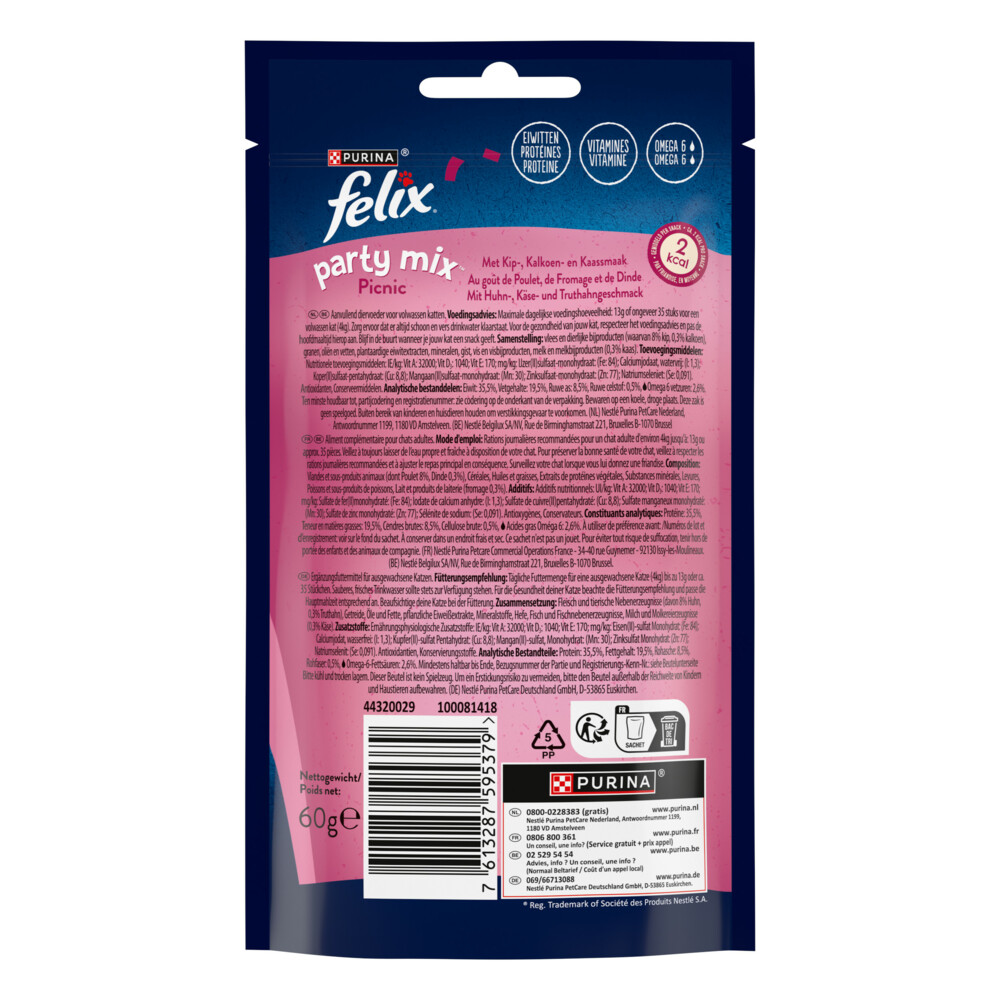 Felix Snack Party Mix Picnic60 gr
