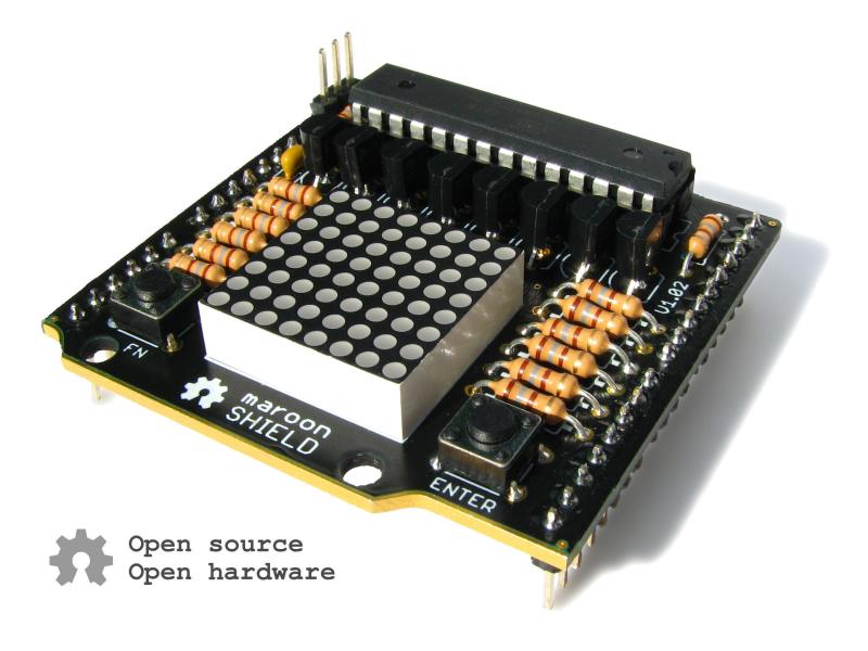 Nicai Systems Bausatz SHIELD LED-Matrix Arduino Shield mit 8 x 8 LED-Matrix-Display