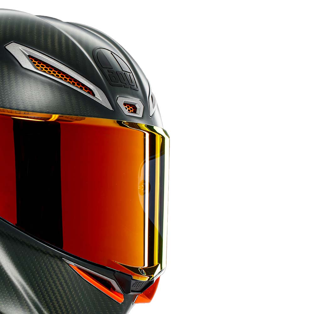 AGV - Casque Pista GP RR Electrum Carbone / Rouge