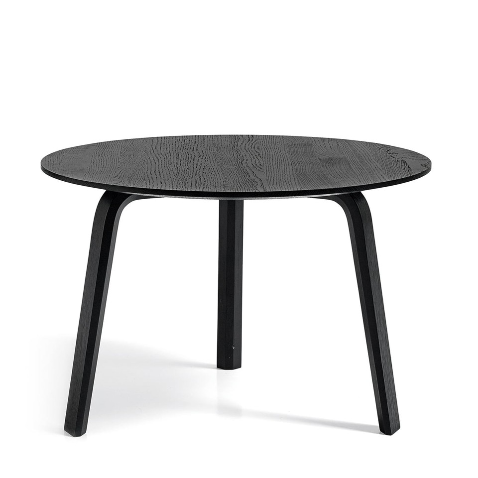 HAY - Bella Sofabord, Ø60 x H39 cm - Sort Lakeret Eg