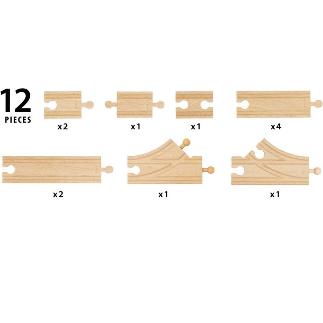 brio beginnersset rails - 12st