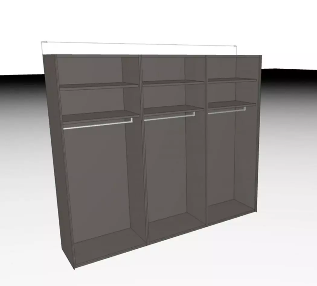 Kleiderschrank Lousada 302 x 260 cm