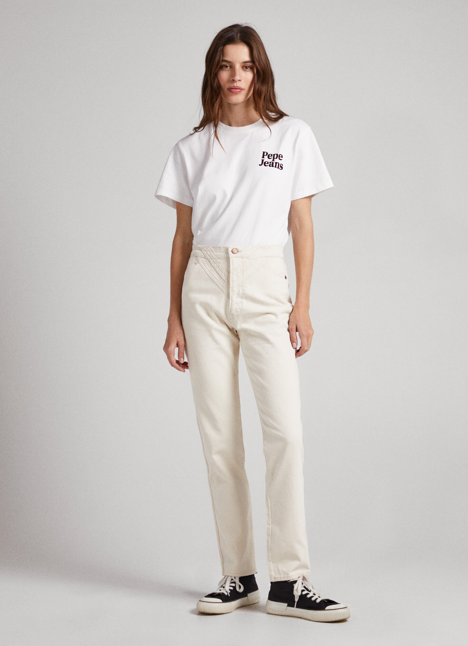 Calça jeans Betty Fit Slim de cintura alta - jeans