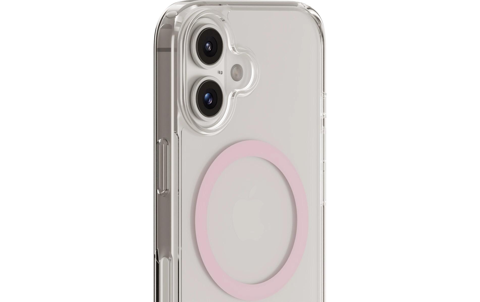 Back Cover MagSafe iPhone 16 Plus Pink/TransparentSchutzhülle für das Apple iPhone 16 Plus
