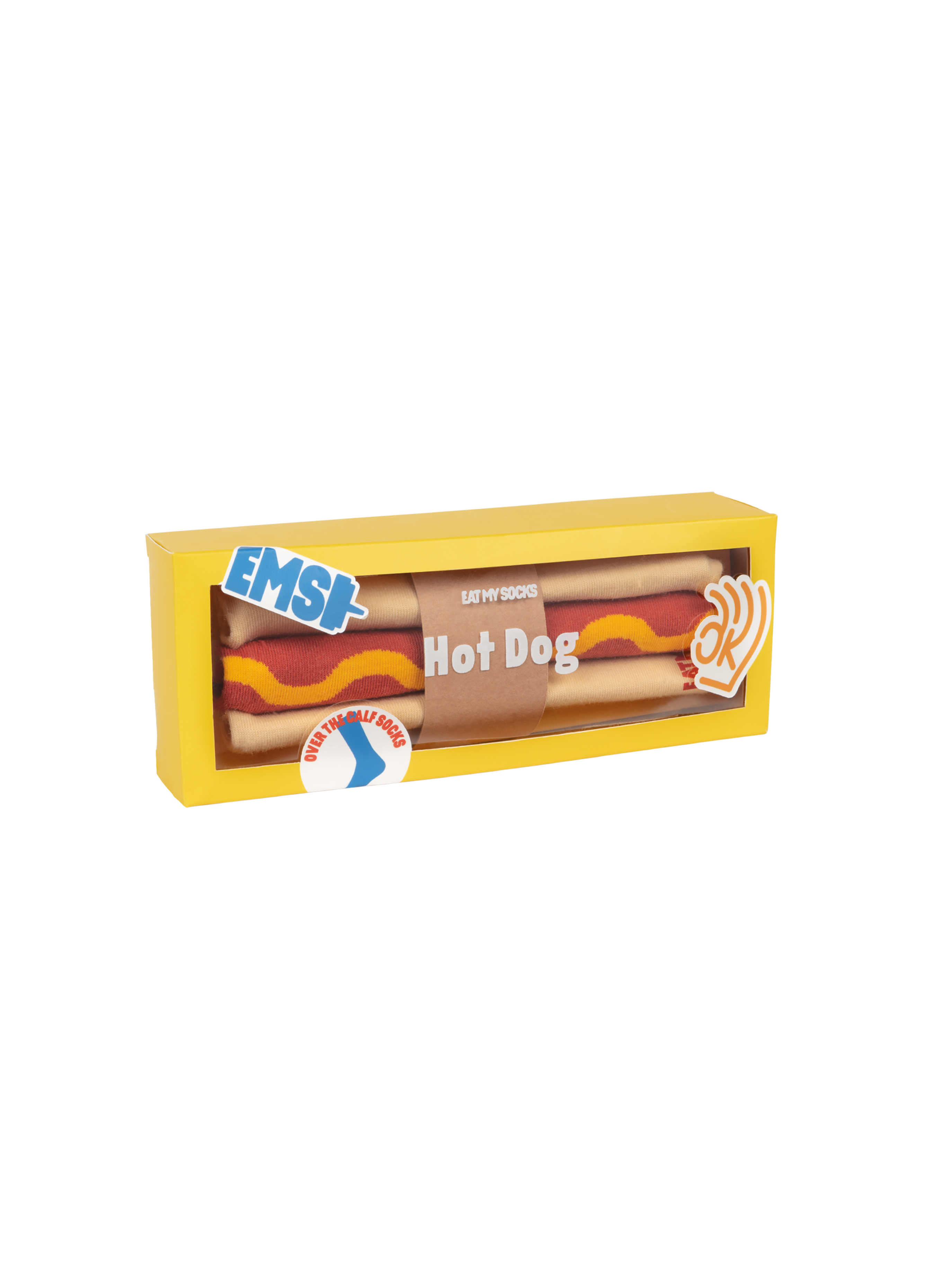 Eat My Socks  Hot Dog strømper - rød