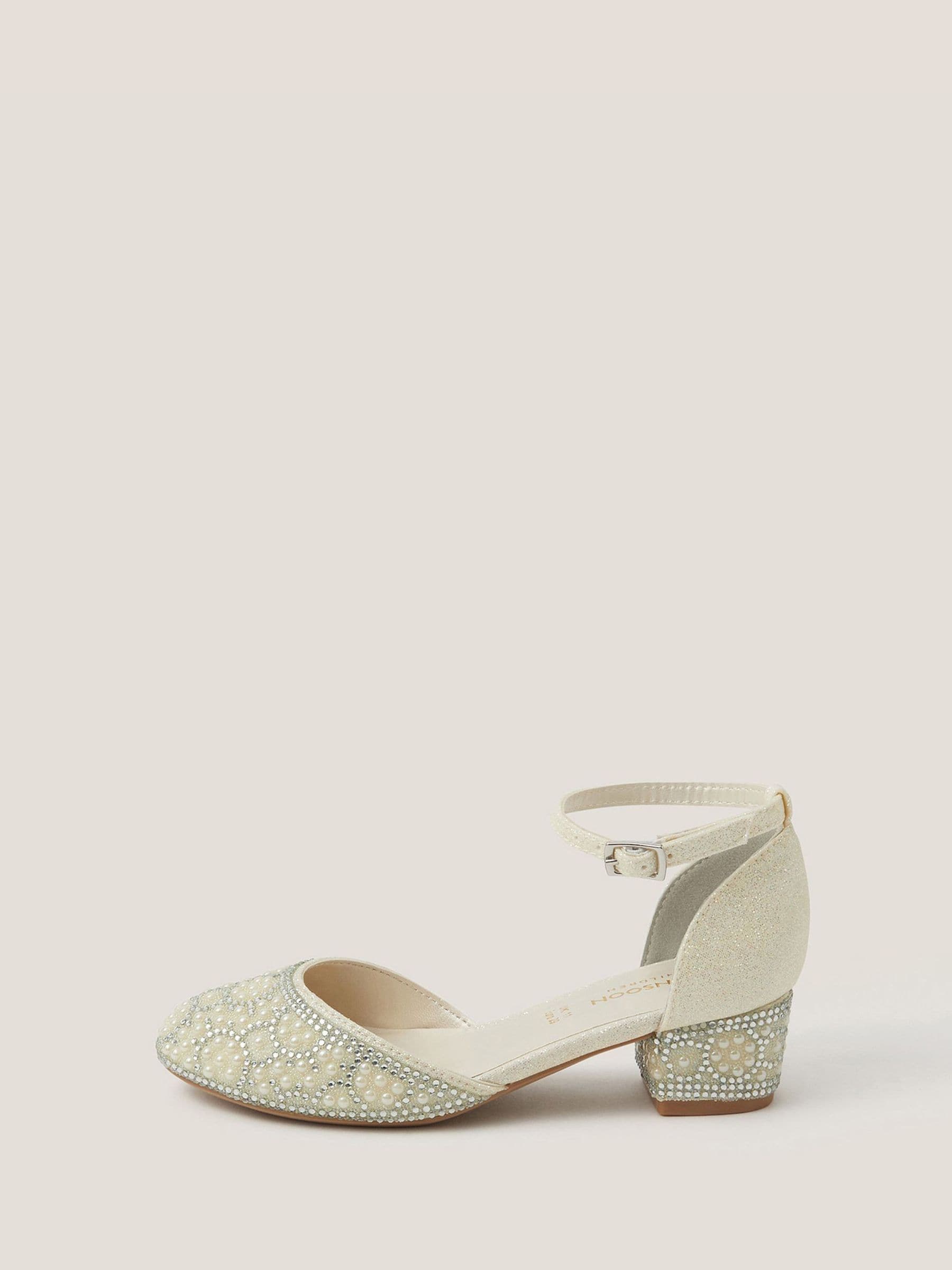 Monsoon Glitter Embellished Two Part Heels