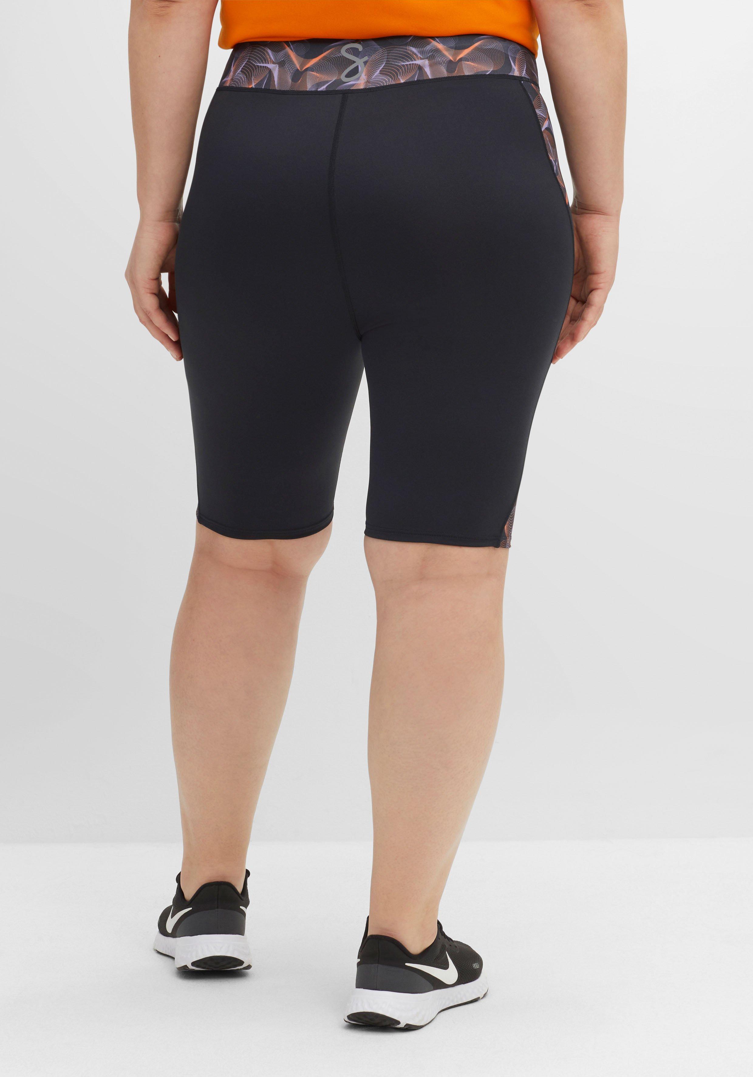 Radlerhose aus Funktionsmaterial, grafischer Druck