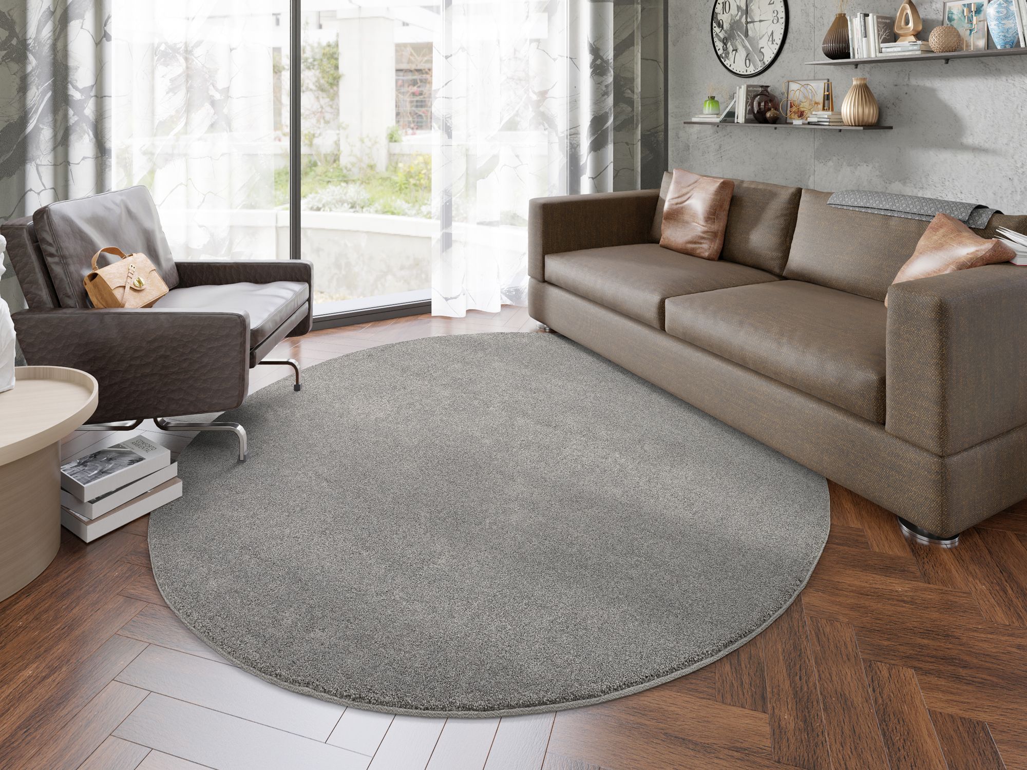 Teppich NEW VILLA MELANGE 120 cm rund