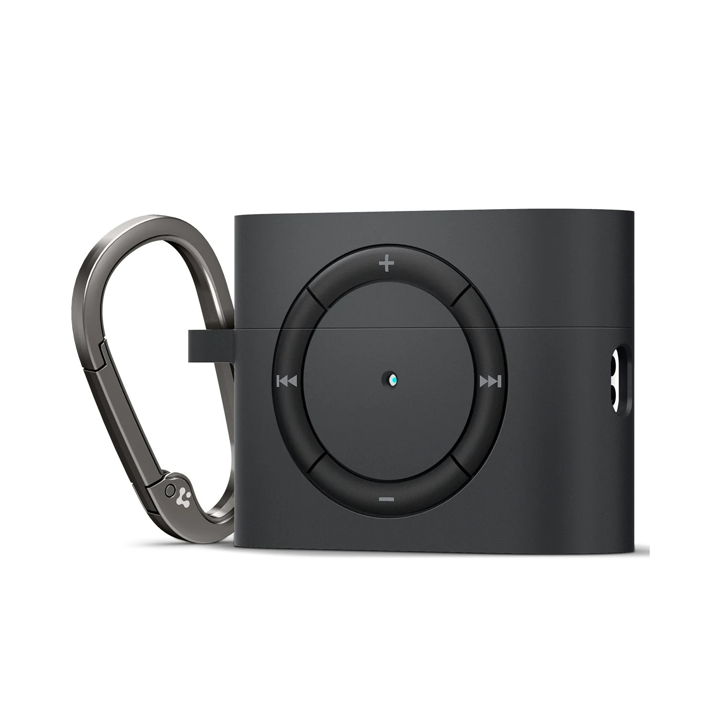 AirPods Pro 2 / AirPods Pro Classic Shuffle Hardcase Schutzhülle Abdeckung mit Karabiner (ACS05486) - Schwarz