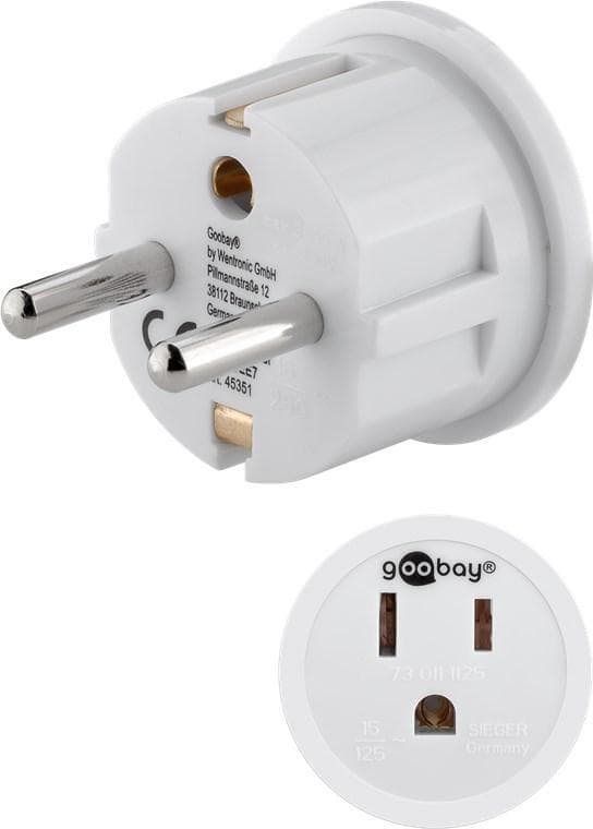 Goobay Netadapter USA/Japan, hvid