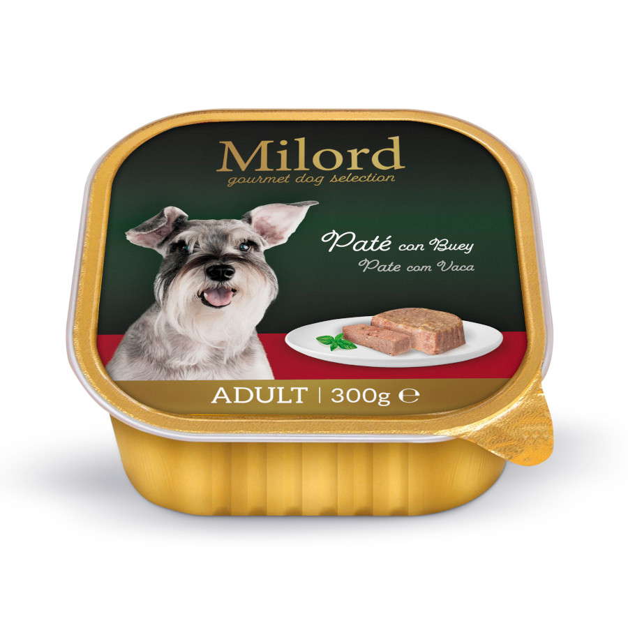 Ração Milord Adult Beef in Pate para Cães (em embalagem)