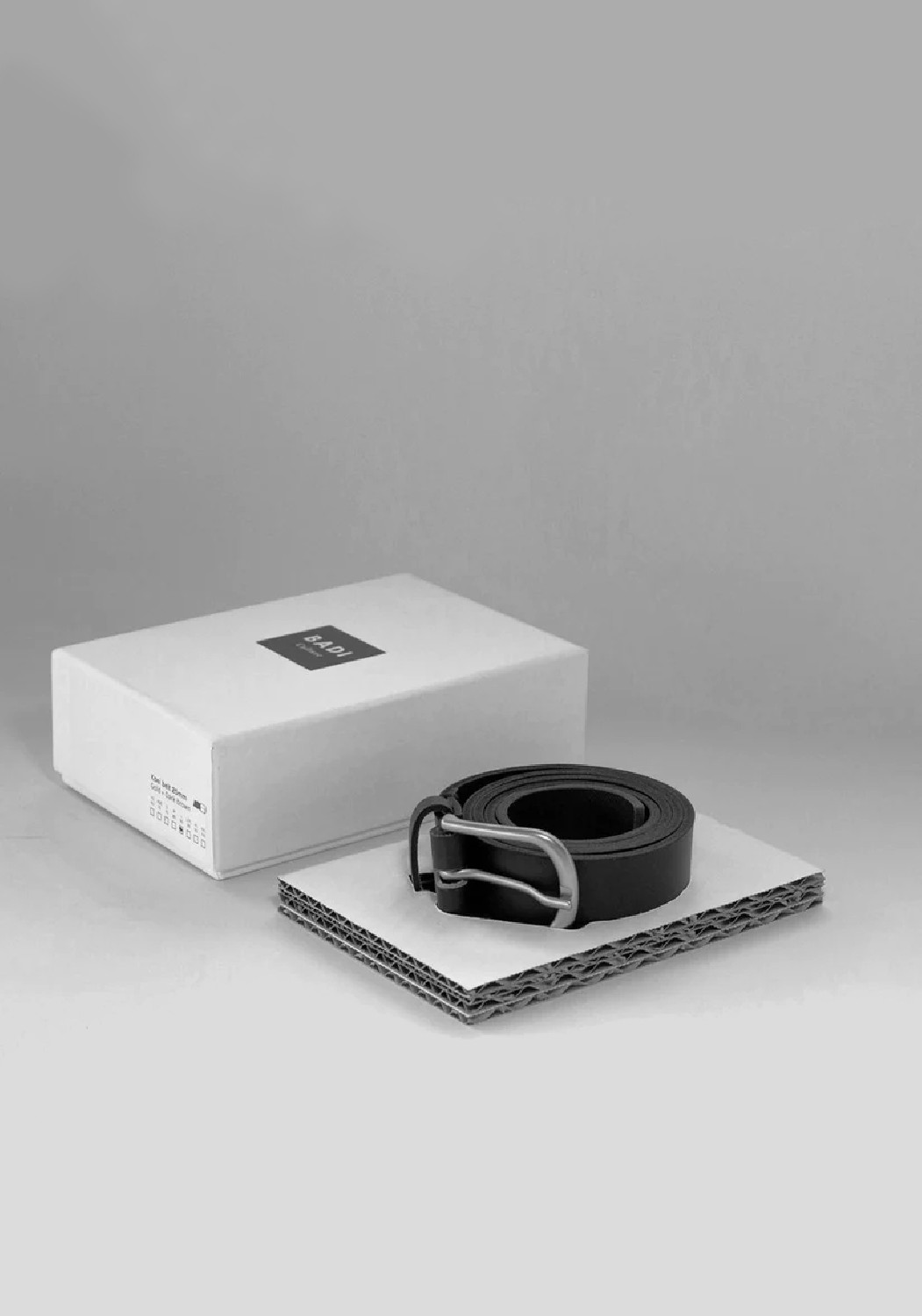 BADI Culture Gürtel Koei Belt Wide Dark Brown/Silver